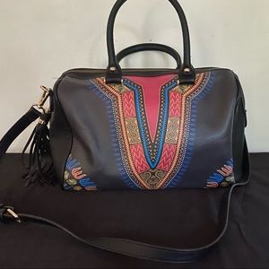African Dashiki purse motherland series- black